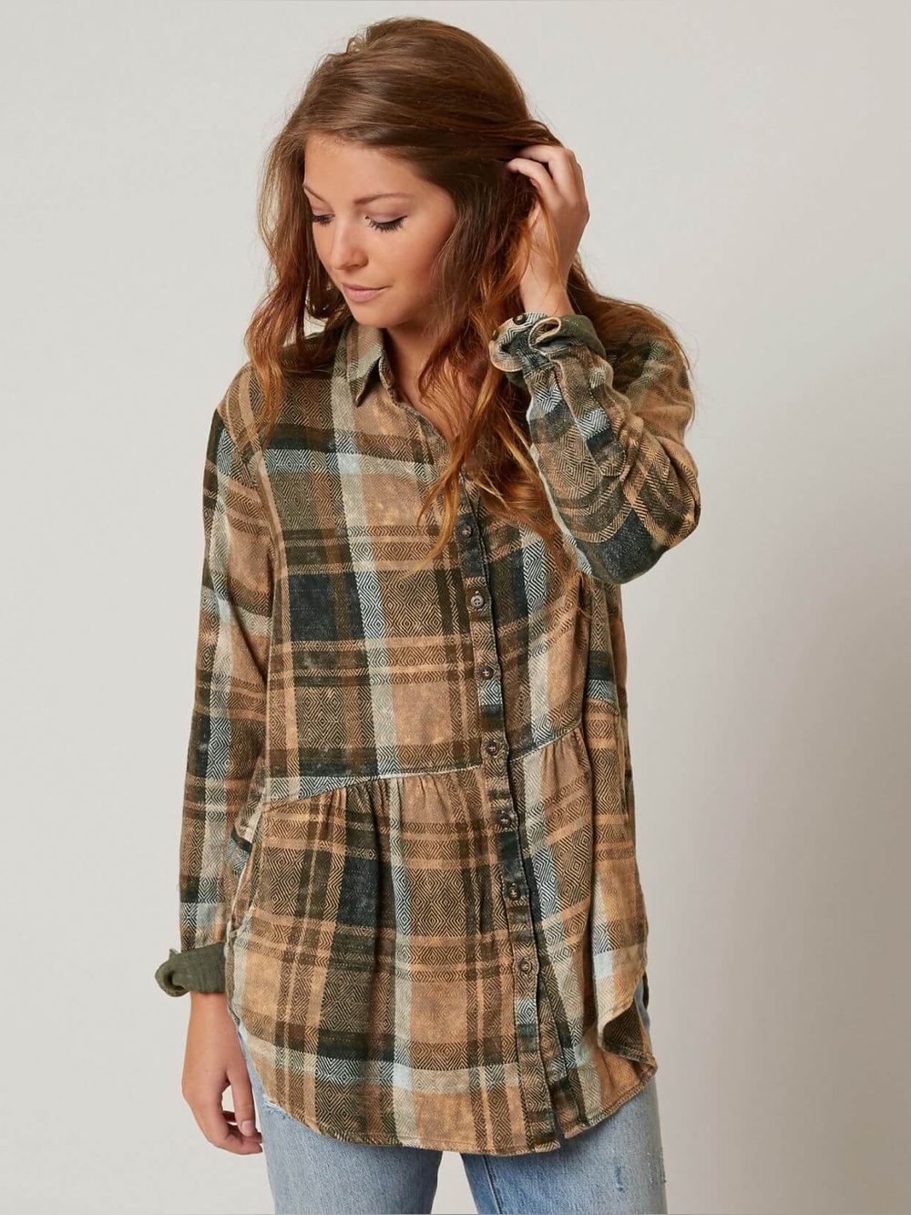 Free People Easy Street Flannel Shirt